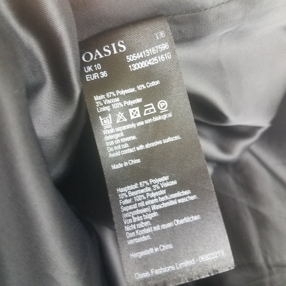 Oasis Leopard Print Jacquard Mini Skirt 10 - Picture 5 of 5